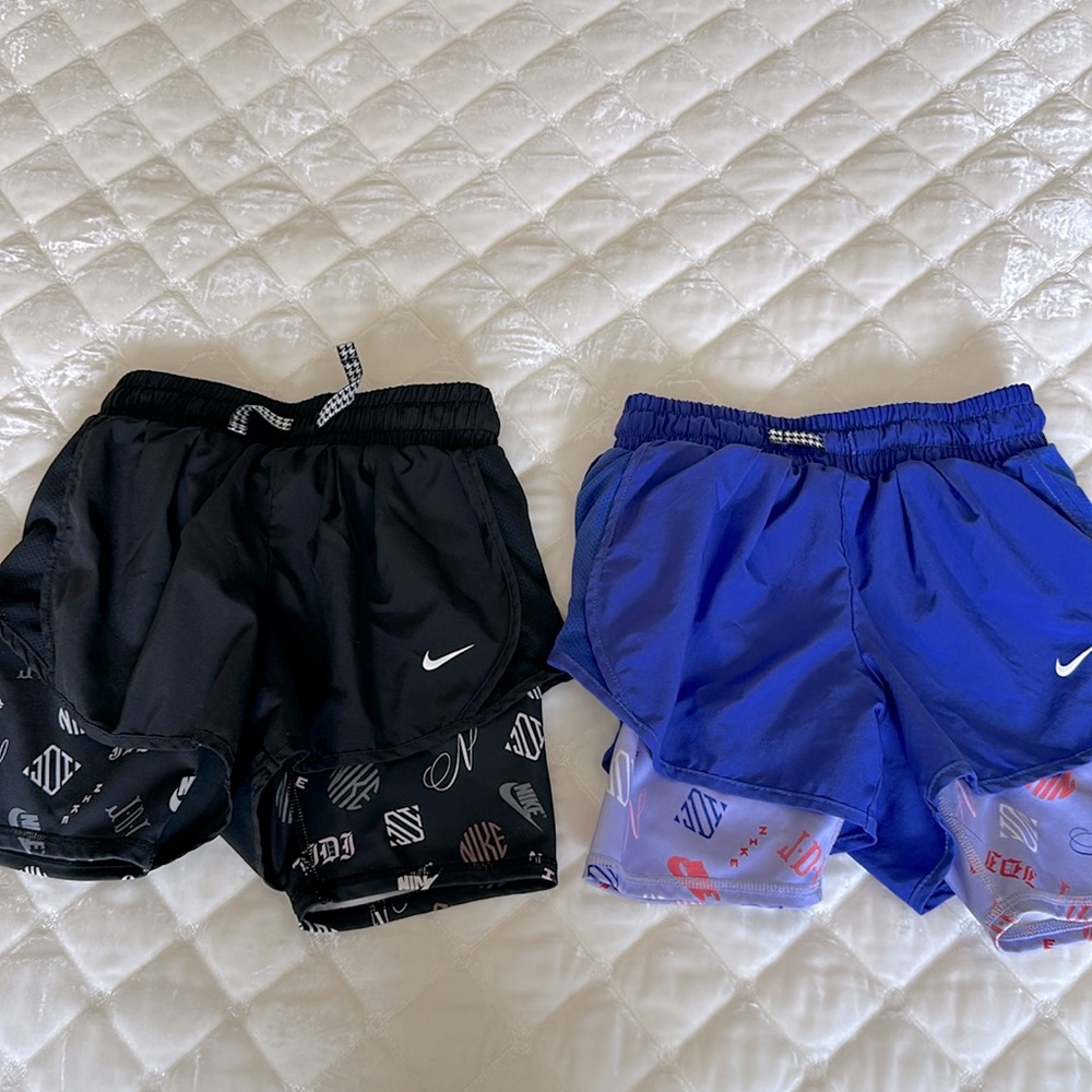 2 pair Nike Dri-Fit shorts.